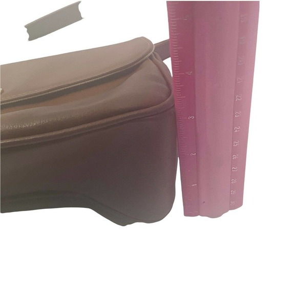 VINTAGE‎ liz claiborne pebbled leather shoulder bag brown handbag purse medium - Picture 8 of 9